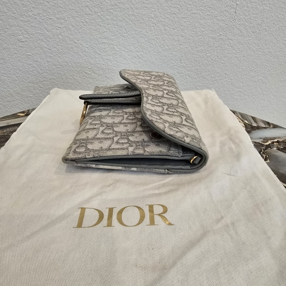 Dior Gray Saddle Crossbody Bag - Picture 6 of 13